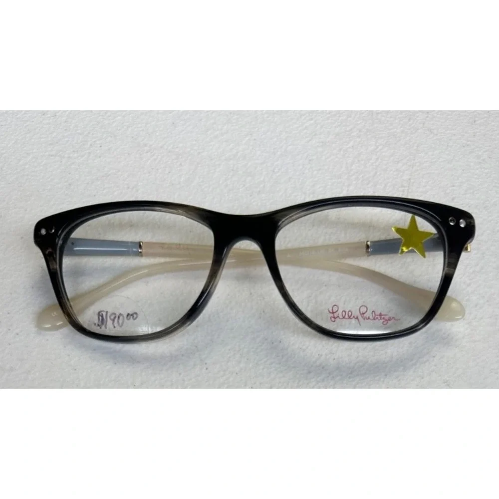 Lilly Pulitzer Womens Cat Eye Eyeglasses Ellis Tortoise Full Rim Frames 50mm NEW